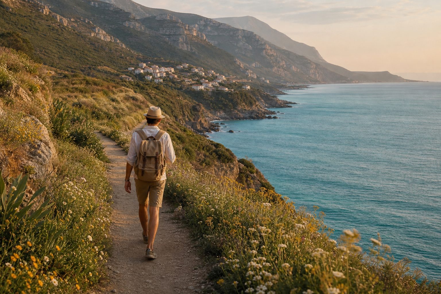 A coastal hiking path